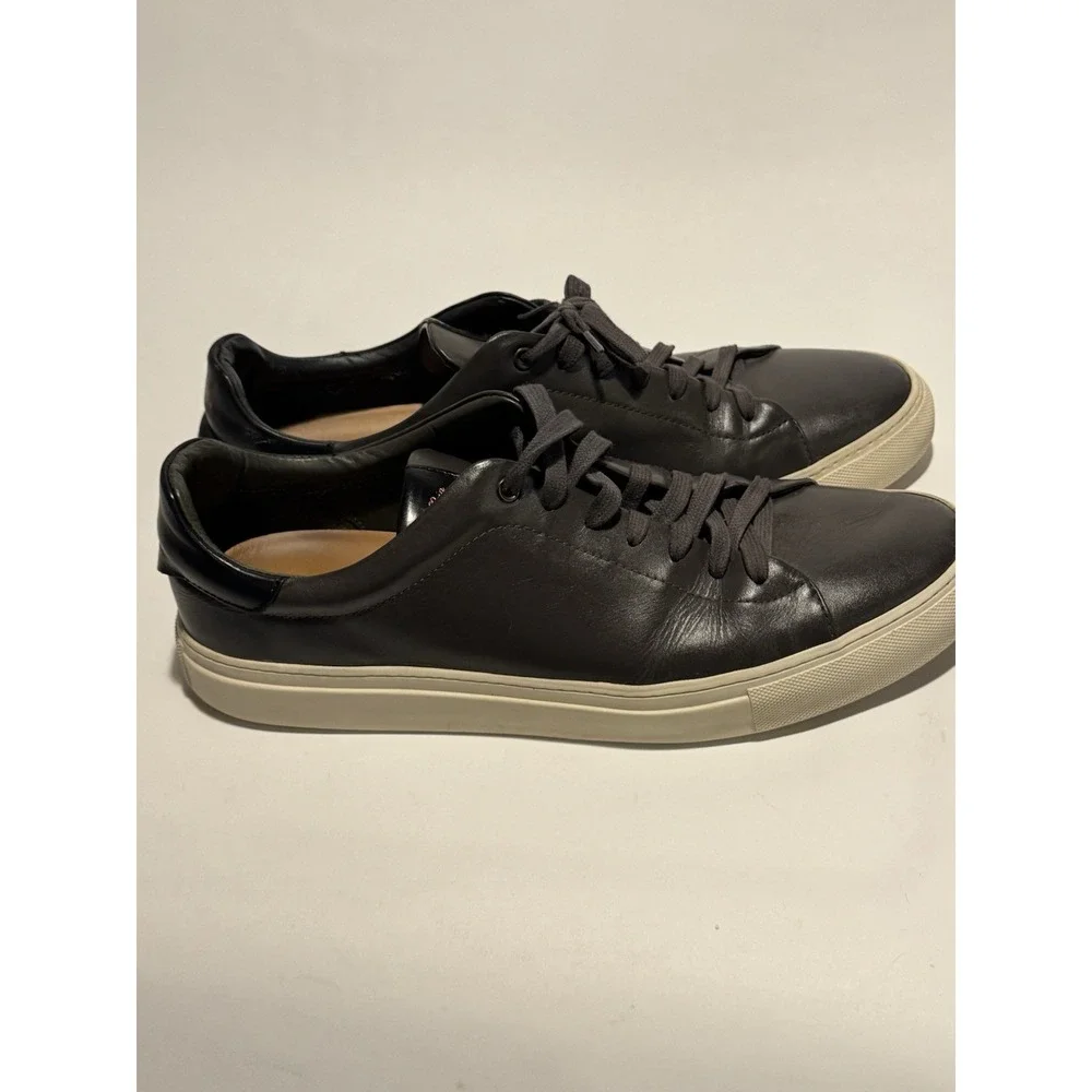 Good Man Brand Edge Sneaker 12 Gray Lace Up Made in Italy Leather